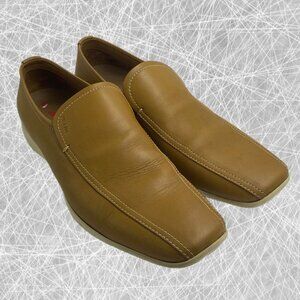 Authentic Vintage Prada light Brown Leather Loafers - Mens Size 8.5